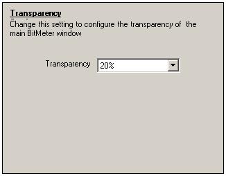 Transparency Settings