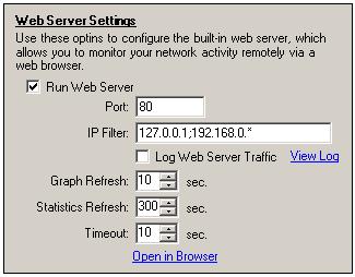Web Server Settings